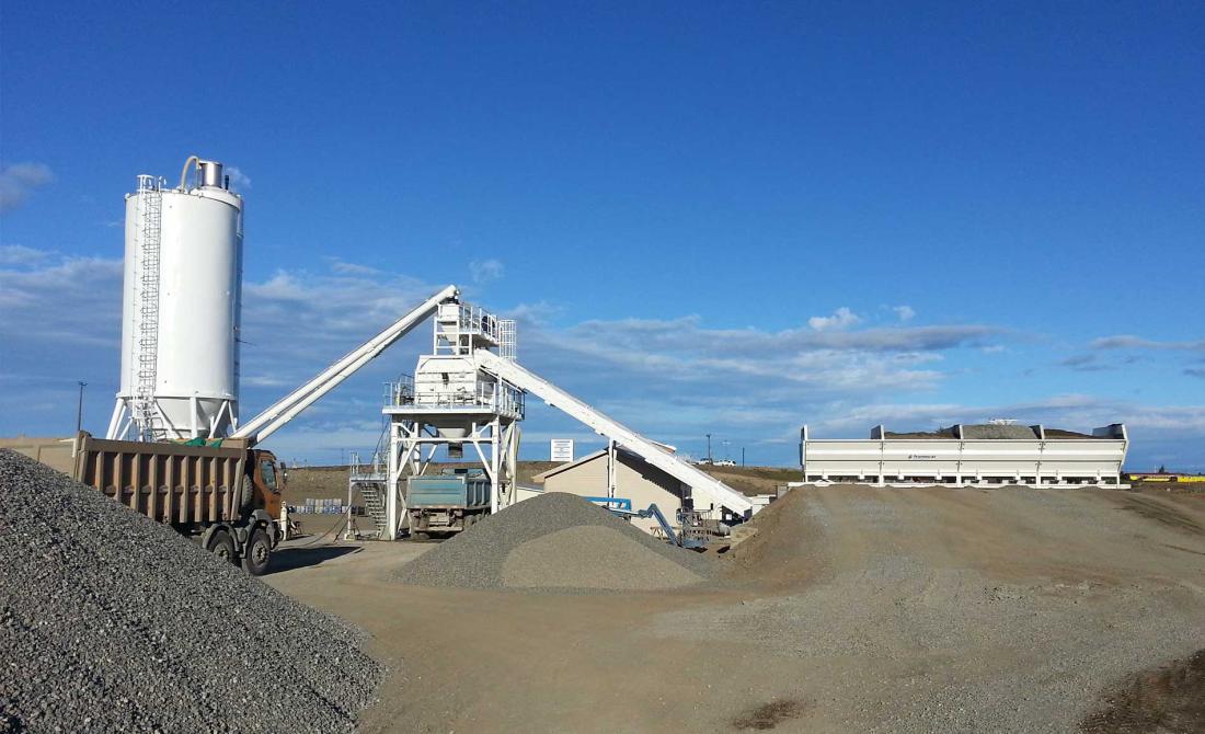 Photo Une centrale à béton conçue pour la très haute production